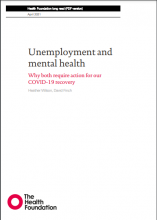 Unemployment and mental health: Why both require action for our Covid-19 recovery